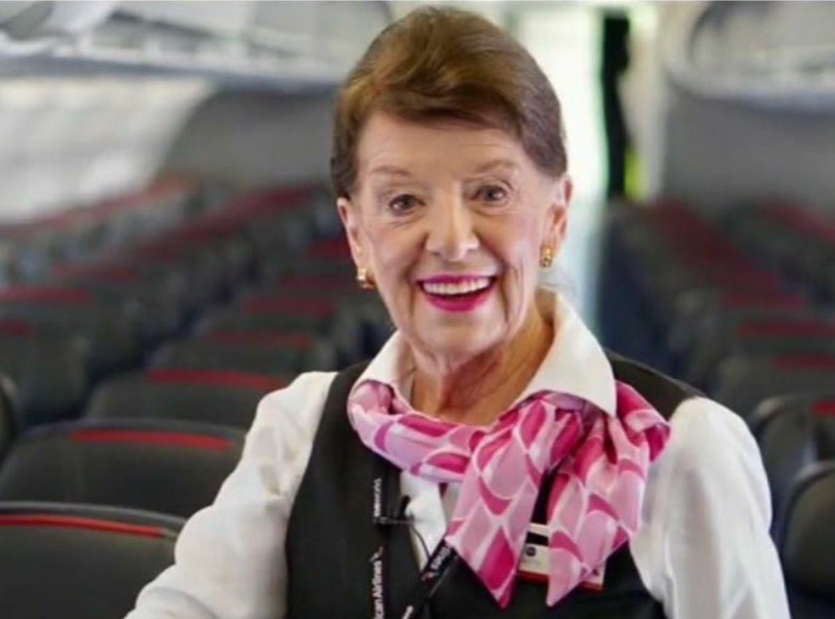 Remembering DCA-based Flight Attendant Bette Nash. Bette’s career spanned six decades, starting with Eastern Airlines in 1957. She touched many with her warmth, dedication, and service. RIP, Bette. You won’t be forgotten. #1u