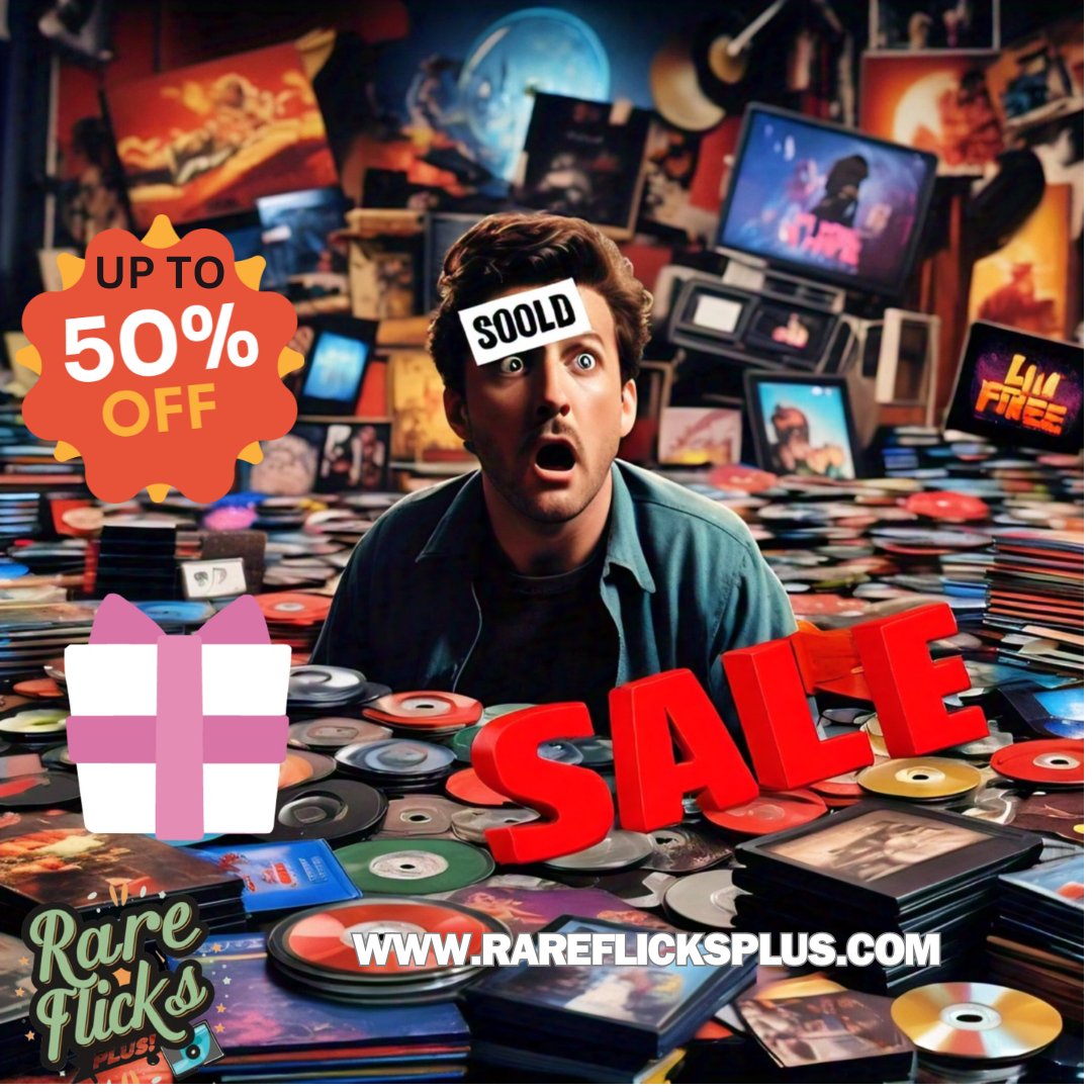 rareflicksplus's tweet photo. Inventory Blowout sale, from May 24th-27th
Visit https://t.co/jTb8PNvWy0 @ save UP TO 50%!
#Moviesale #Raremovies #Filmcollection #DiscountedDVDs #Limitedtimeoffers #aiart #DVD #DVDs #PhysicalMedia #Flashback #DvdStore #VHS #VideoStore #htf #OOP #Bluray #Blurays https://t.co/toMOolY8re