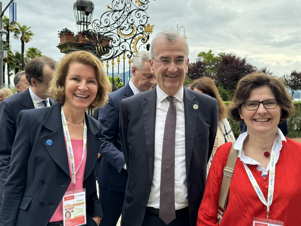 Intensive exchange at @G7 Italy in Stresa: #JoachimNagel, President of the @bundesbank, + deputy Sabine Mauderer with representatives of finance ministries + central banks of industrialized nations.
Here is the communiqué:lnkd.in/e2DkQBtn
@bancaditalia