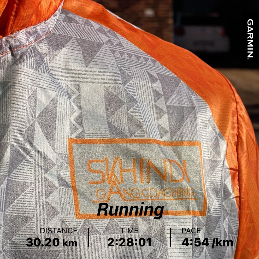 This run dealt with, I was about to quit at 9km then remembered that this might be the run I need for @ComradesRace mental strength. 

#skhindigangcoaching 
#skhindigang 
#nodoubt 
#nakajani
#comrades2024