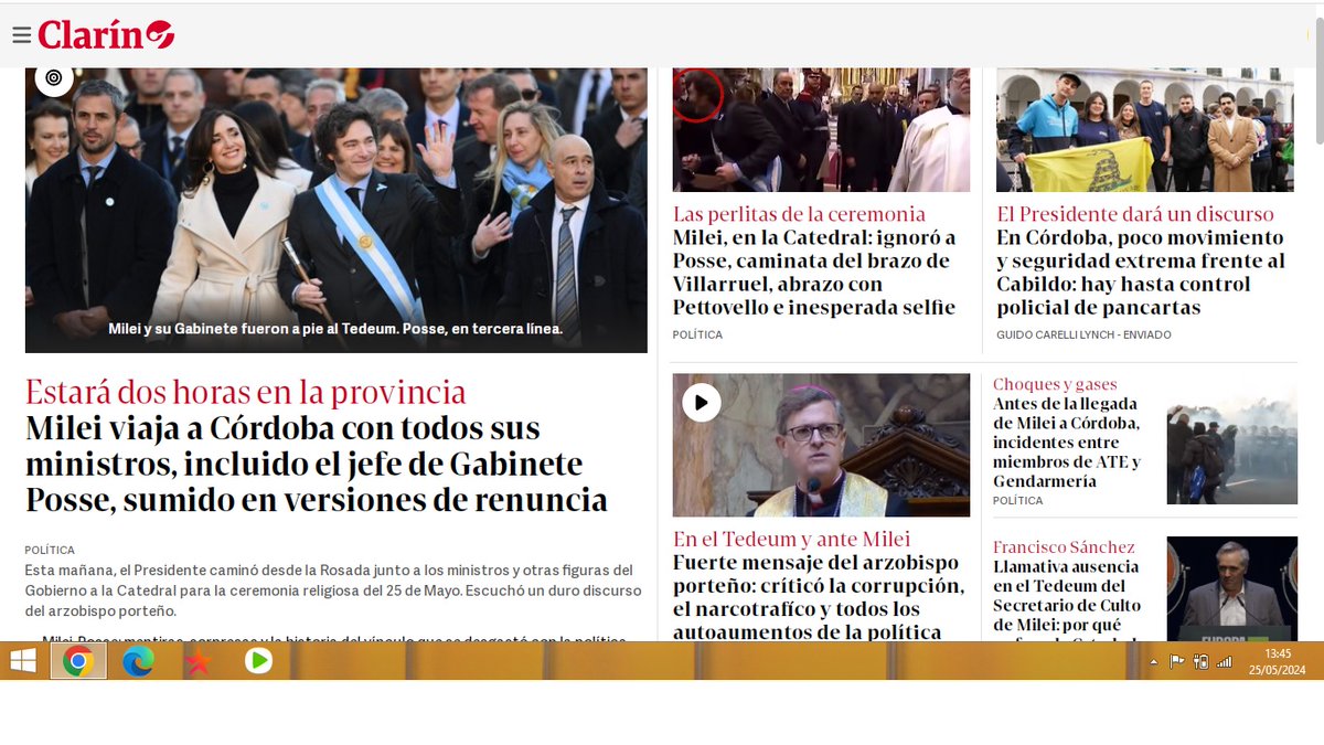 lavozdepilarok's tweet photo. Fuerte crítica del principal medio - @clarincom -  opositor al gobierno de Javo @JMilei que en su portada comunica todo negativo. Periodismo Independiente

#MileiVergüenzaNacional https://t.co/aMhQ50EThD