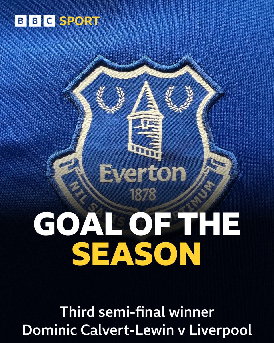 🏆 We have a winner! 👌 @CalvertLewin14’s towering header, in the #MerseysideDerby win at Goodison Park in April, is the third and final goal into the final of the @bbcmerseysport Goal of the Season for #EFC #⃣ #EVELIV #PL #TotalSport