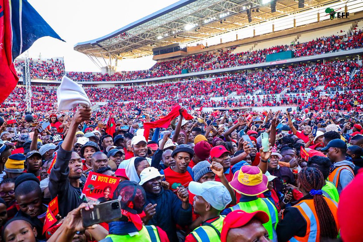The EFF is truly alive and well in all corners of our country. What is left now is for all those who preside over the misery of black people to be removed, come May 29. #EFFTshelaThupaRally