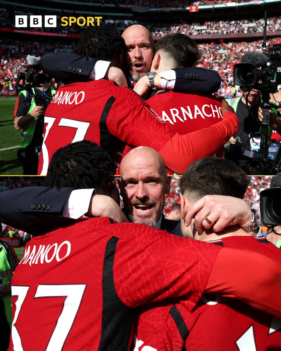 A manager and his star boys. 🌟🌟 #FACupFinal #BBCFACup