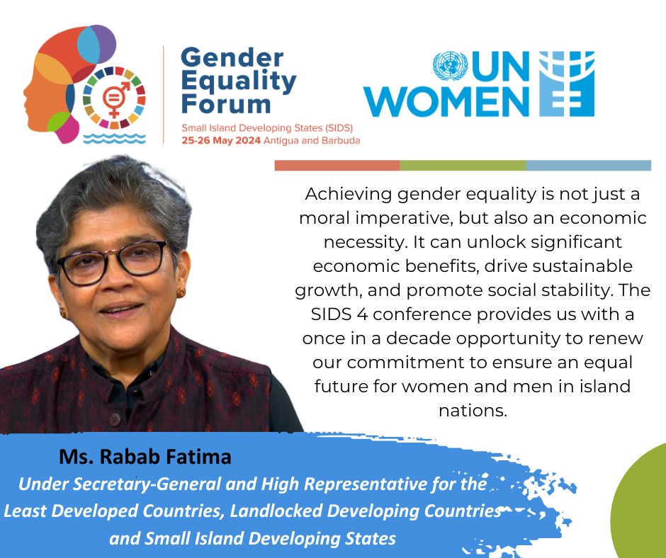 #SIDS4GenderEquality | Samoa's PM Fiame Dr Naomi Mata’afa provided her opening reflection on video at the Gender Equality Forum. The Forum included inspiring opening remarks from <a href="/antiguagov/">Antigua and Barbuda</a> Hon. Samantha Marshall, 
<a href="/unwomencarib/">UN Women Caribbean</a> Rep Tonni Brodber,  <a href="/Caribank/">CDB</a> Therese Turner-Jones