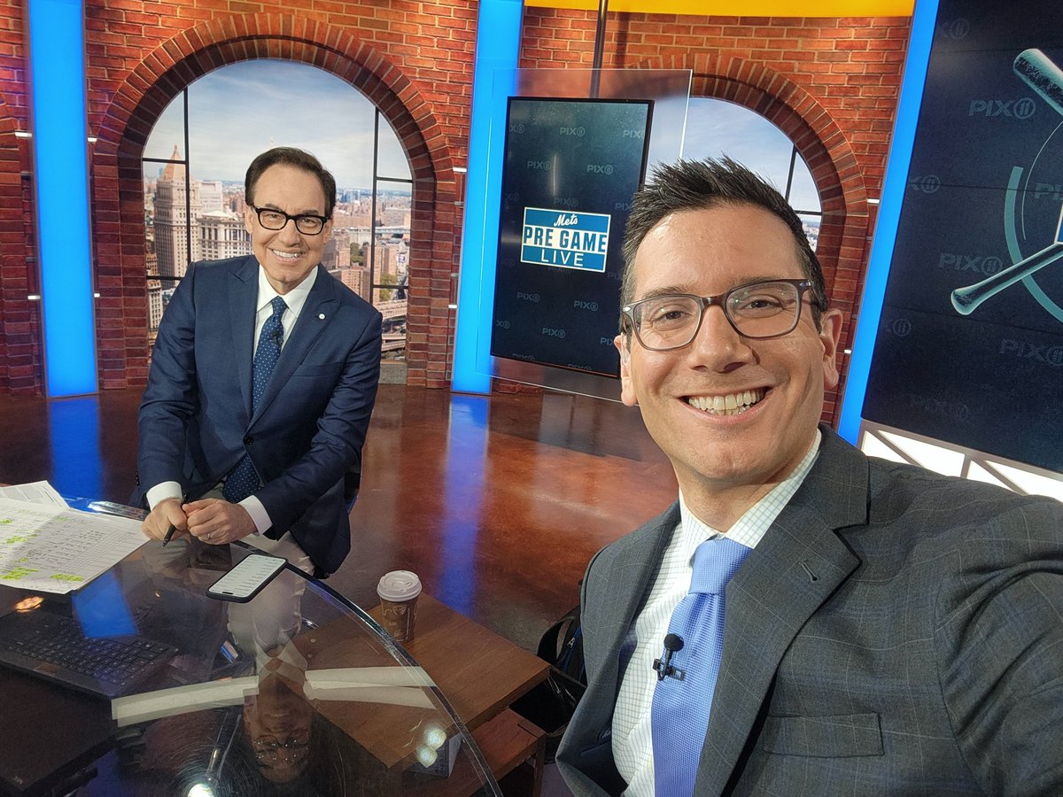 Psyched to be in studio today helping out @gappleSNY and the crew on Mets Pre and Post! 🕐 Pregame 1 p.m. on @wpix. 🕟 Postgame immediately after last out on @SNYtv. Have some fun things to share on Brandon Nimmo, Luis Severino and more. Plus @SteveGelbs joins us from Citi.