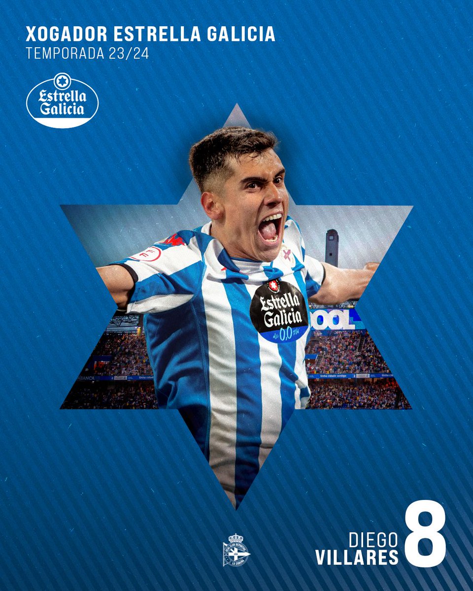 ⚽⭐ Diego Villares, #XogadorEstrellaGalicia da Temporada 2023-24!