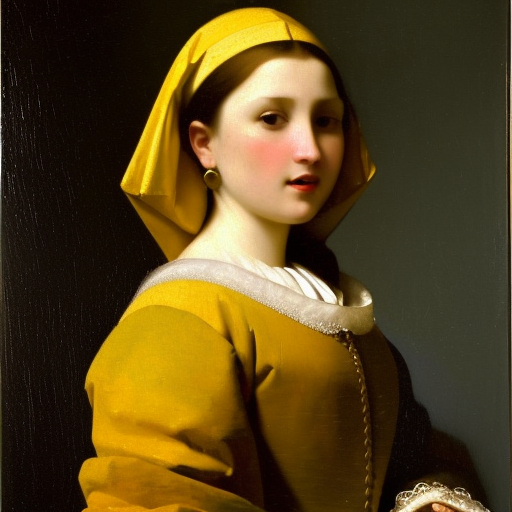 Vermeer AI Museum exhibition #vermeer #AI #AIart #AIartwork #johannesvermeer #painting #フェルメール #現代アート #現代美術 #当代艺术 #modernart #contemporaryart #modernekunst #investinart #nft #nftart #nftartist #closetovermeer Girl with yellow hood
