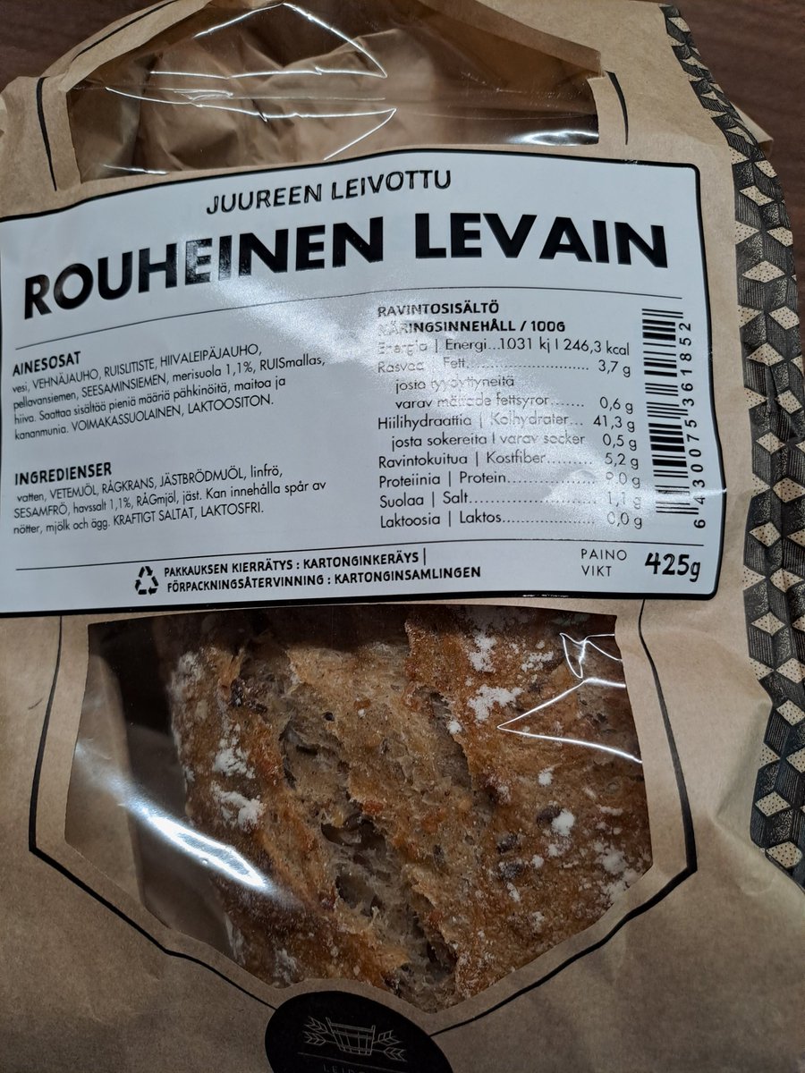 Mikael Fogelholm (@mikaelfogelholm) on Twitter photo Ihmeellistä. Jumbon Cittarin paistopisteessä vain yhdessä leivässä on yli 5 % kuitua, eikä tämäkään täytä runsaskuituinen rajaa (6 %). Sama homma Prismassa. Miksi on niin vaikea tehdä terveellisiä leipiä? Ihmeellistä. Jumbon Cittarin paistopisteessä vain yhdessä leivässä on yli 5 % kuitua, eikä tämäkään täytä runsaskuituinen rajaa (6 %). Sama homma Prismassa. Miksi on niin vaikea tehdä terveellisiä leipiä?