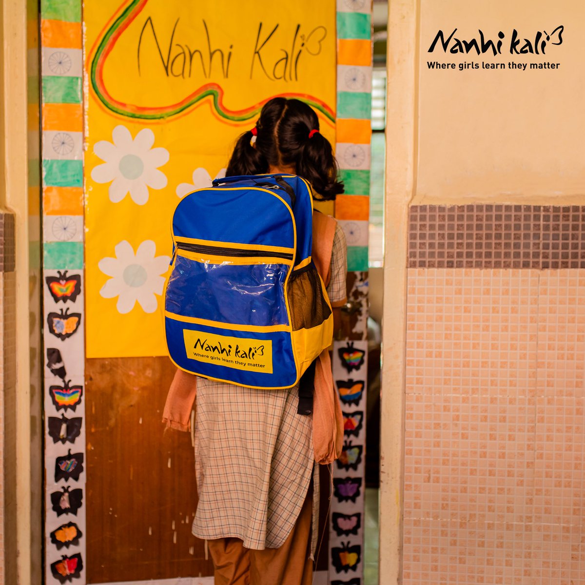 Opening the door to growth, learning and opportunities! To help support underprivileged girls in their educational journey, visit nanhikali.org #NanhiKali #WhereGirlsLearnTheyMatter #EveryGirlMatters