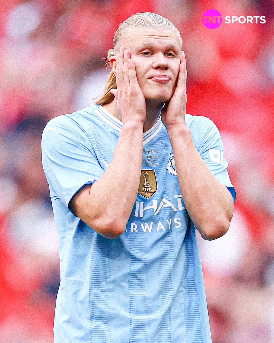 footballontnt's tweet image. Erling Haaland is yet to register a goal contribution in a semi-final or final for Man City.

🏟 9 games
⚽️ 0 goals
🅰️ 0 assists