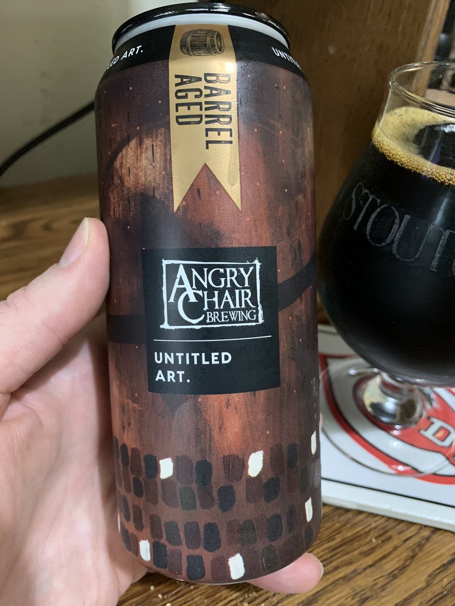 It’s #stouturday and time for @untitledartbev @angrychairbeer #barrelaged Midnight Toffee Stout 😋💪🍺👍 #craftbeer @impopsy @Kubrickx @WayneSundby @ErmiyasDESTA @mikeadam16 @Stef_Pellerin @RobFromInternet @BrewGuy_ @JonMontag @badhopper @ephoustonbill @JohanBBT @Just4BeerLovers