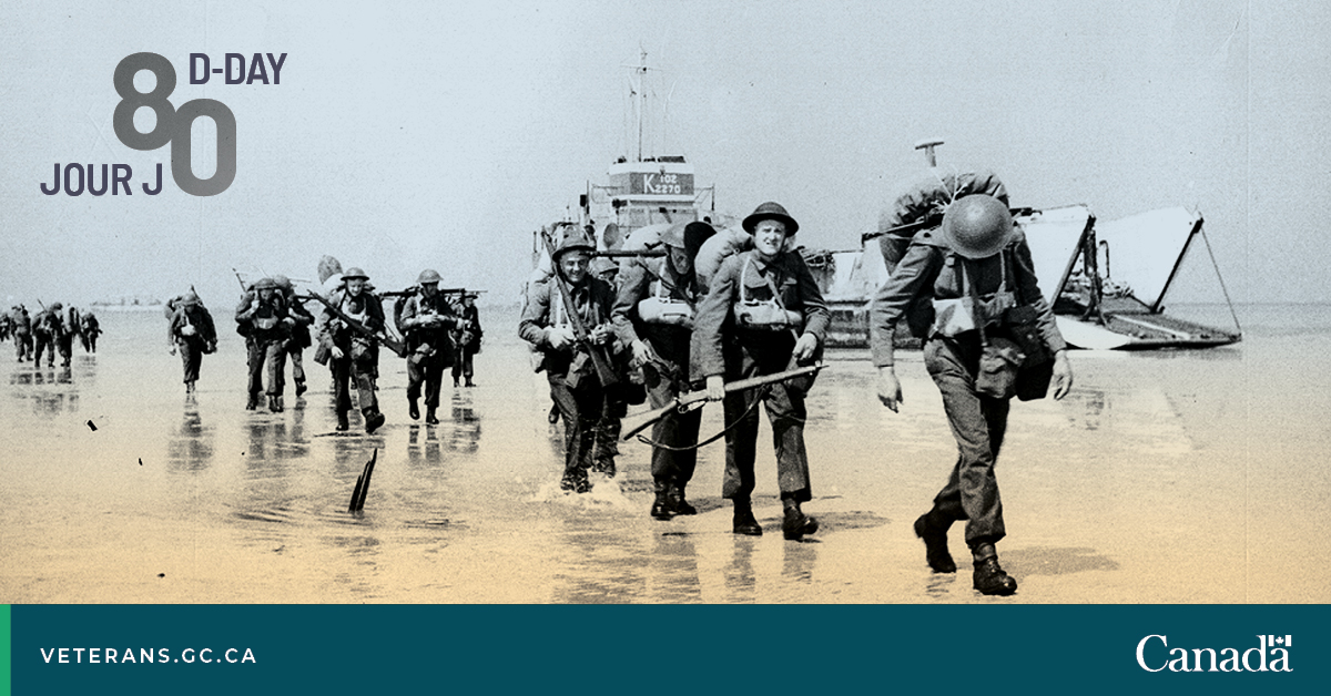 As the 80th anniversary of D-Day and the Battle of Normandy approaches, why not learn about Canada’s participation?
 
✏️ Discover our free, bilingual lesson plans, and share with teachers around you: ow.ly/pUB250RTa1J
 
#DDay80
#LessonPlan
#CanadaRemembers