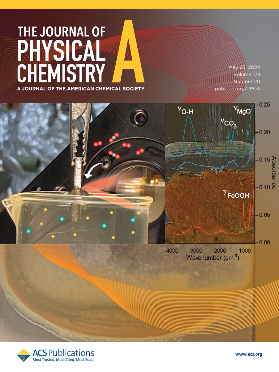 Our artwork has been featured on the cover #MyACSCover in <a href="/JPhysChem/">The Journal of Physical Chemistry</a> on how cations, CO2 adsorption, and corrosion influence carbonation film formation at complex interfaces! <a href="/ACS4Authors/">ACS for Authors</a>  read more here: pubs.acs.org/doi/abs/10.102…