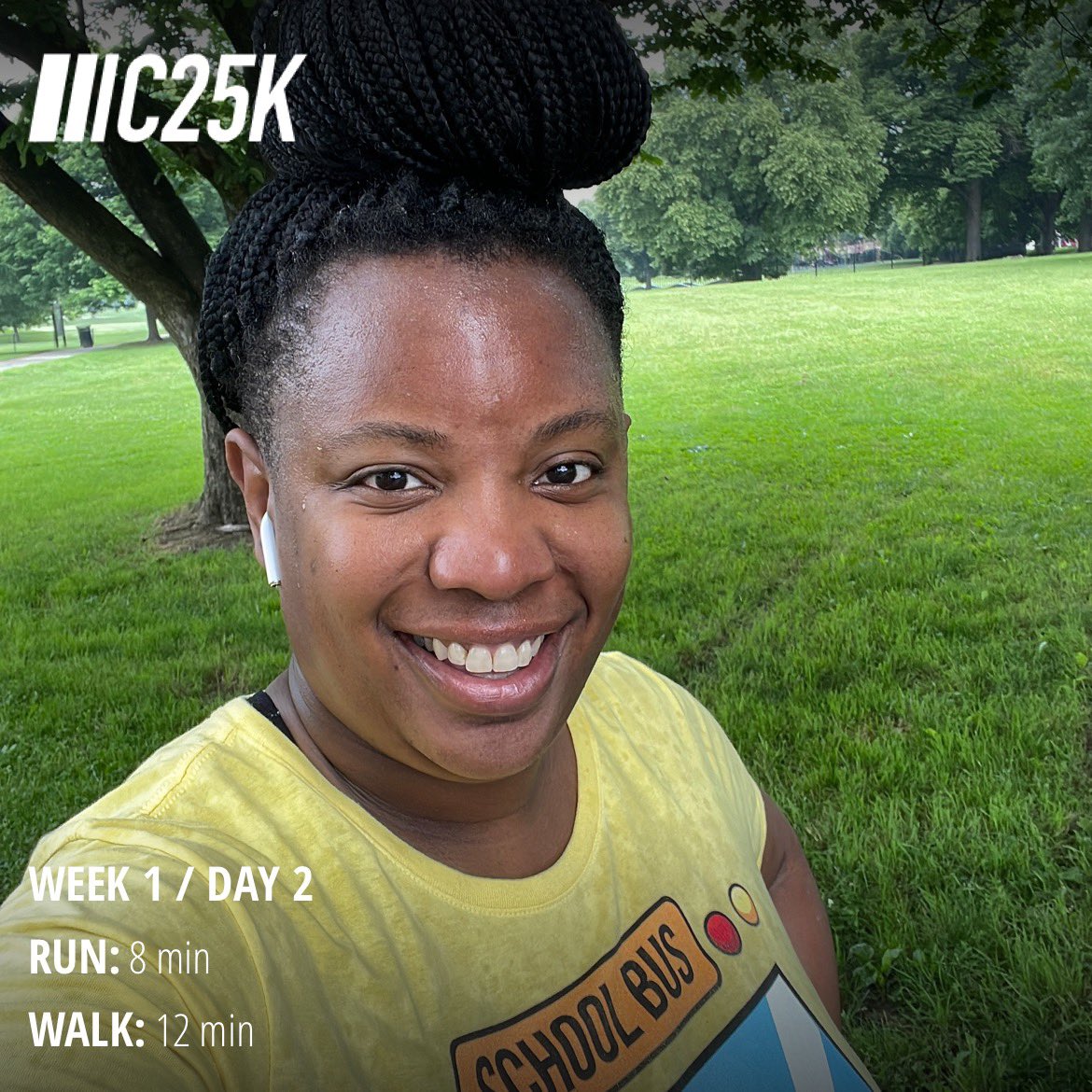 BrainsNBuns's tweet photo. So proud of me for sticking to the 1 week of my training plan! #bitchesberunning https://t.co/sOHC2fO0Uu