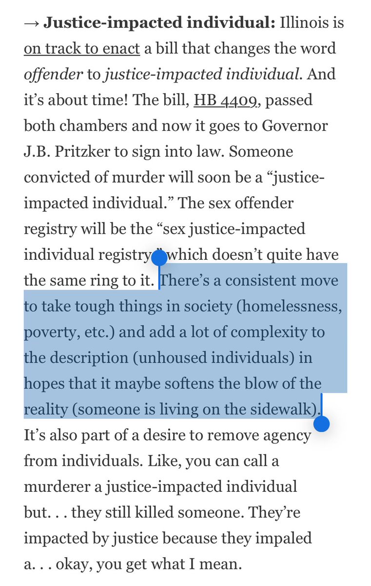 .<a href="/NellieBowles/">Nellie Bowles</a> continues to be the news roundup/cultural commentary GOAT. This particular point is also true of the ongoing evolution of the term that refers to the “mentally challenged” (is that even the current one? Probably not sry sry sry)
