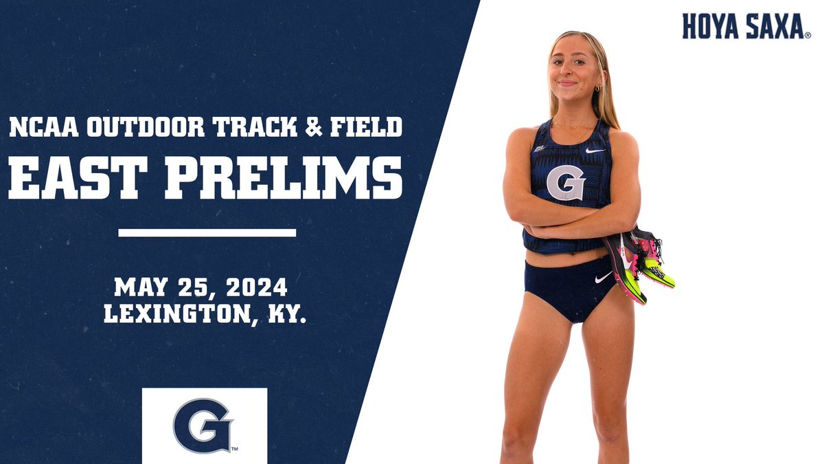 FINAL DAY OF THE EAST PRELIMS Let’s get some tickets punched! 🏟️ University of Kentucky Outdoor Track and Field Facility 📍 Lexington, Ky. ⏱️ flashresults.ncaa.com/Outdoor/2024/F… 📺 ESPN+ #HoyaSaxa 👟 #ncaatf