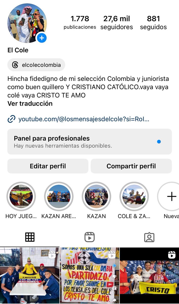 Vayavayacolevaya les tiro el mensaje que en mi perfil de Instagram ya pueden acceder al canal de Youtube que he creado para todos ustedes con el fin de que me conozcan más. Vayavayacolevaya. CRISTOTEAMO