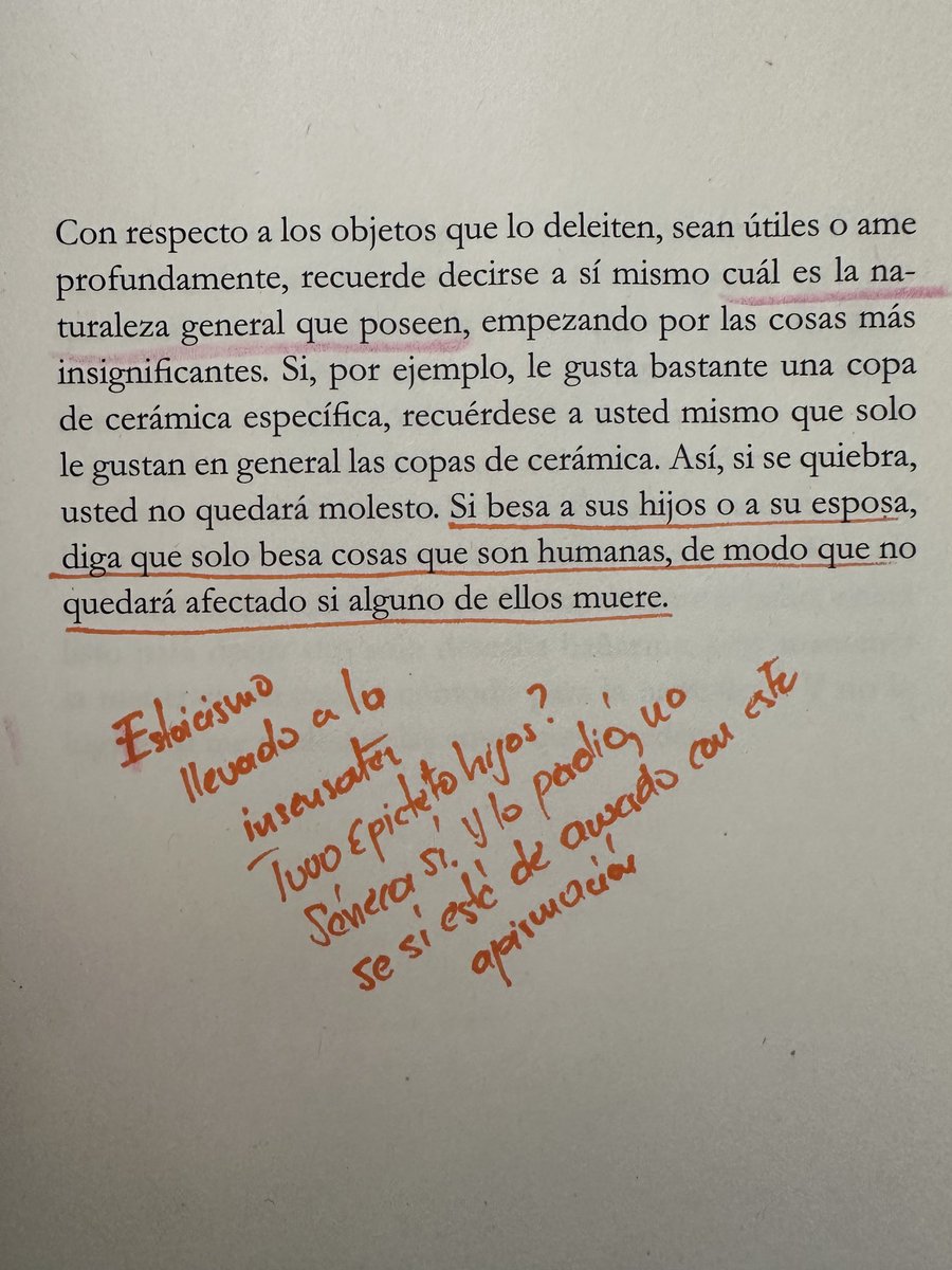 robertobeltranf's tweet photo. Leyendo a Epícteto en el manual de la vida, me parecen inspiradoras varias de sus máximas, pero ésta en particular en relación con la esposa y los hijos, no la comparto. https://t.co/HJkvEU5geR