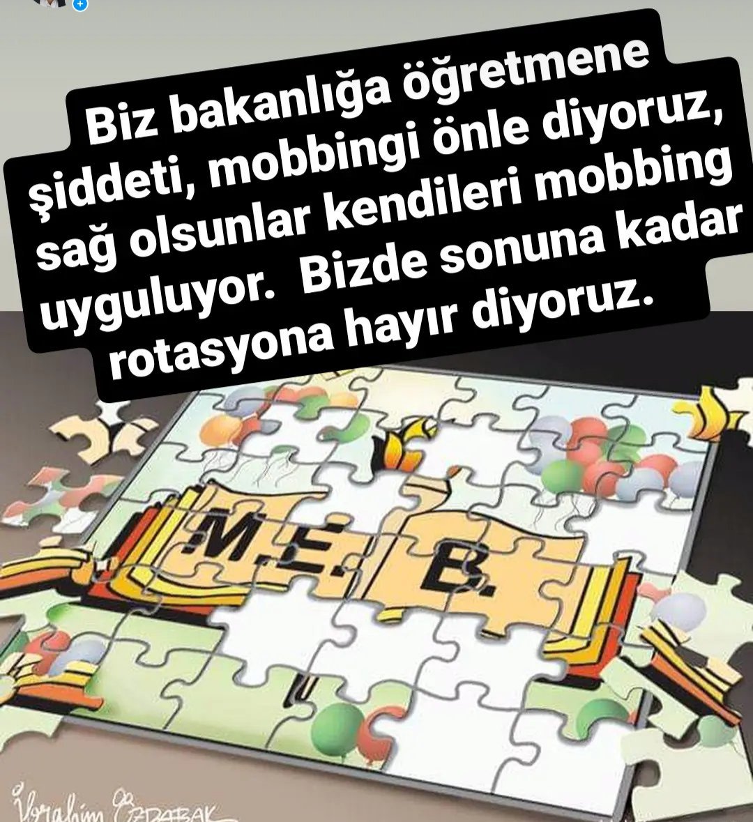 Rotasyona hayır. Var olan sorunlarımıza bir sorun daha eklenmesini istemiyoruz.<a href="/egitimis/">Eğitim-İş</a> <a href="/egitimsen/">Eğitim Sen</a> <a href="/EgitimBirSen/">Eğitim-Bir-Sen</a> <a href="/turkegitimsen/">Türk Eğitim Sen</a> <a href="/HurEgitimSen/">Hürriyetçi Eğitim Sen Genel Merkezi</a>  <a href="/tcmeb/">Millî Eğitim Bakanlığı</a> #rotasyon <a href="/TBMMresmi/">TBMM</a> <a href="/Akparti/">AK Parti</a> <a href="/MHP_Bilgi/">MHP</a> <a href="/herkesicinCHP/">CHP 🇹🇷</a>