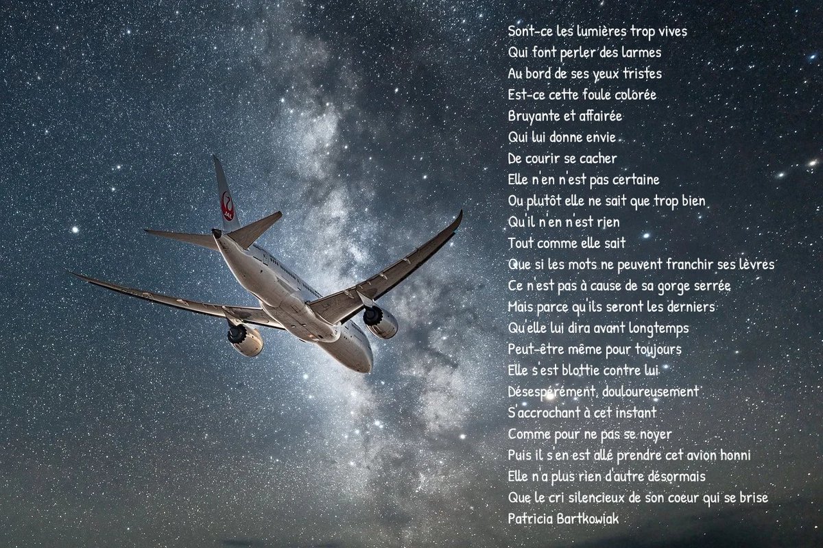 #separation #tristesse #languefrançaise #poems 
<a href="/genevievinteu1l/">MiladyVinteuil</a> <a href="/BulsaMarie/">Marie Bulsa écrivaine</a> <a href="/LilGirlBlueugz/">Eugénie Bonnafous</a> <a href="/ingh77/">Ingrid 🇫🇷 🐈‍⬛ #Lucifernetflix</a> <a href="/cocodeNice1/">coco de Nice</a> <a href="/country152/">Brigitte 🎶☕️📚</a> <a href="/CapriceEnVie/">CapriceEnVie</a> <a href="/Goebeert1/">Goebeert Cathy 🇧🇪</a> <a href="/MissMar99063887/">Miss Marple</a> <a href="/ColineDeschanel/">Coline Deschanel🕯☮️</a> <a href="/page_alexandre/">Alexandre Page (auteur)</a> <a href="/chris40851/">Christof' ♏</a> <a href="/DInfos/">Michel L'Arverne</a> <a href="/LeLynxComtois/">Le Lynx dîne au soleil (Cloclo) ♦️🐈🦁🦅</a>
