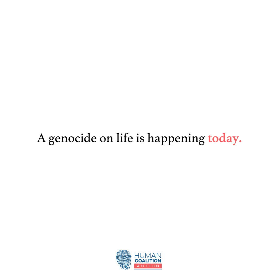 Abortion is a modern-day genocide; intentionally killing the most vulnerable among us. 

#SaveTheBabyHumans #LifeIsAHumanRight #ValueLife #ChooseLife #EndAbortion #Abortion #ProLife #RescueThePreborn #HelpHurtingWomen #HelpTheHurting #HelpTheVulnerable #Preborn #RestoreFamilies