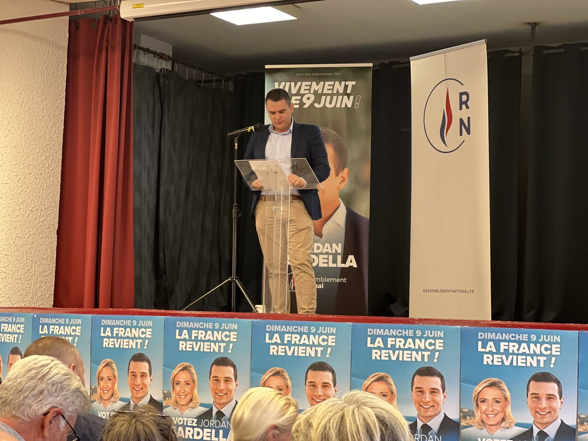 Vous étiez plus de 140 à Trèbes pour notre réunion publique en présence de nos trois députés de l’Aude et de @JLeonardelli_  
Tous aux urnes le 9 juin, pas une voix ne doit manquer !