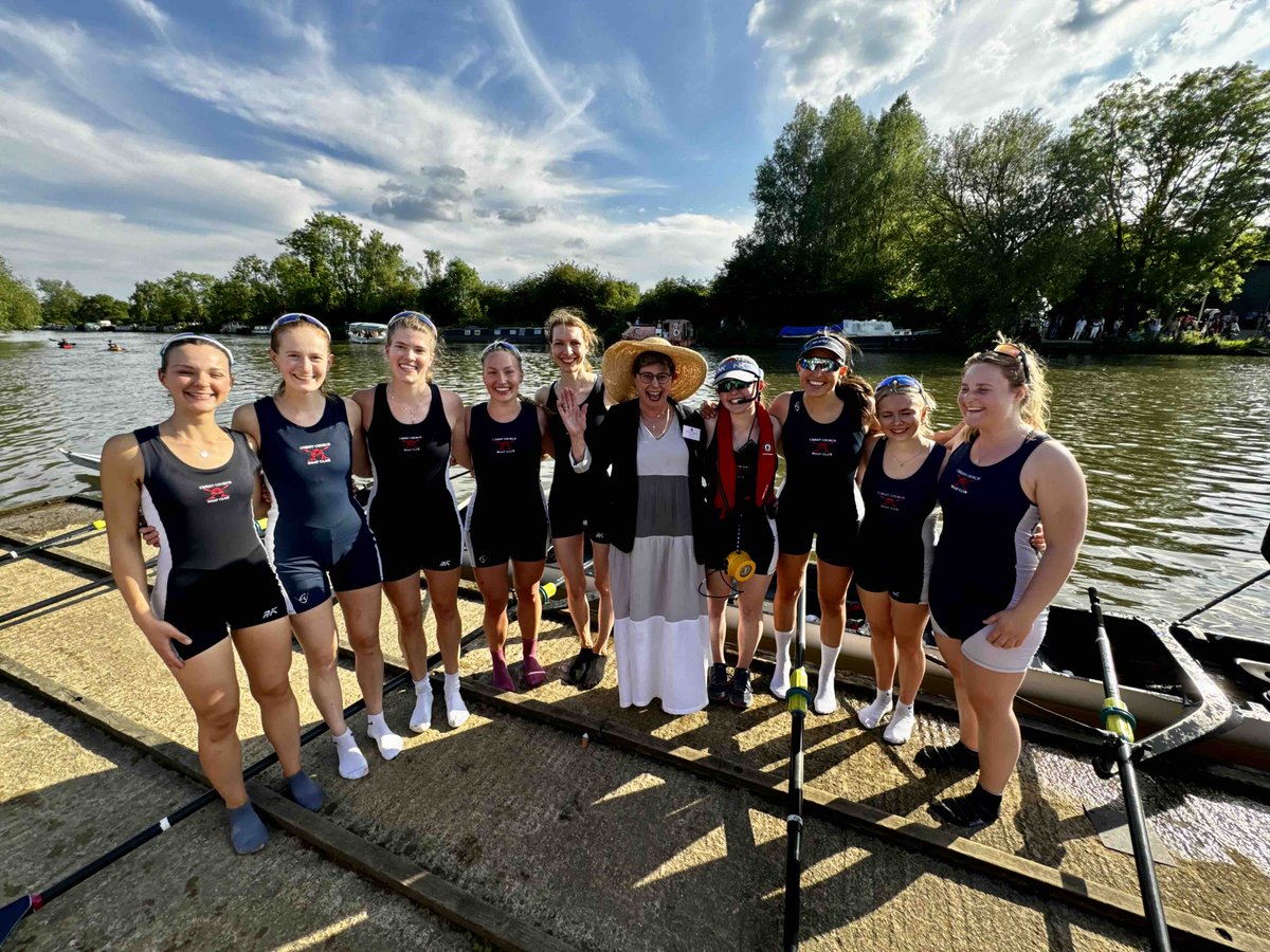 Many, many congratulations to the W1 rowers, retaining the Summer Eights Headship for the second year running - a Christ Church first! #MuChChLove