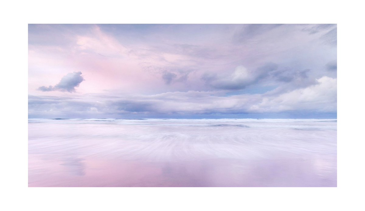 She saw sea shore. Northumberland costal colours.