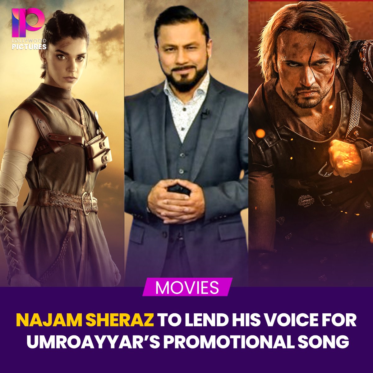Veteran singer Najam Sheraz will lend his enchanting voice to the promotional song for the upcoming film #UmroAyyar. 
It's been a long time since we've heard him sing. 

The film is set to hit cinemas worldwide on Eid Ul Azha, 2024.
#UmroAyyarANewBeginning