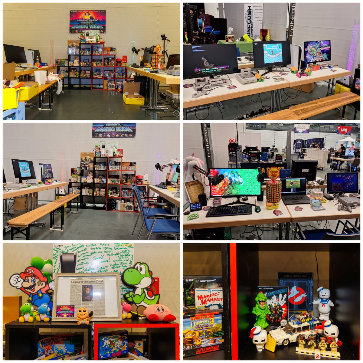 GuggiGamingRoom's tweet photo. Zum ersten mal Aussteller auf einer GamingConvention in Bayern🥰Danke @lfg_con für die tollen Erfahrungen und die schöne Zeit 🤘 Wir konnten viele tolle Menschen mit #retrogaming begeistern 😁
#guggisgamingroom #retro #lfgcon #gamesconvention #convention #games #retrogames #hof https://t.co/zCizsacT20