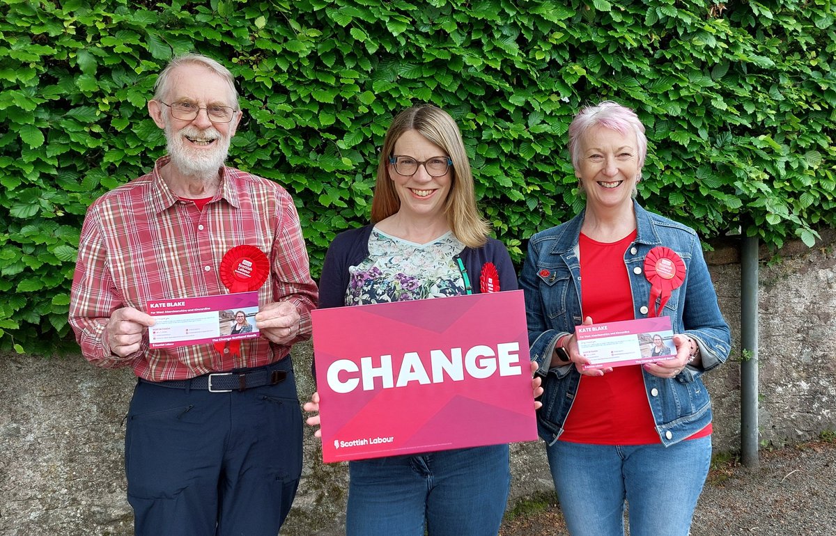 Loving the sunshine 🌞 in #Banchory today. Really positive feedback from voters fed up with both governments and ready for change. #VoteScotLab24 #win24 #labourdoorstep