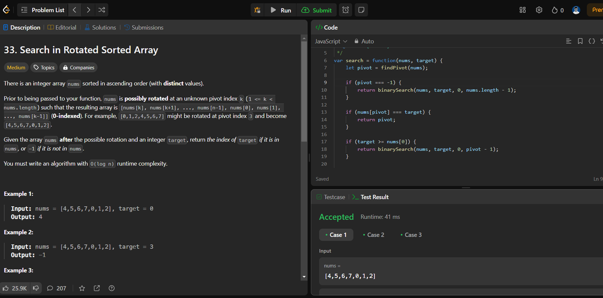 abhayog's tweet photo. Day 93/365 of #fulllstack #webdevlopment #coding #challenge
-> Search in Rotated Sorted Array
-> Search in Rotated Sorted Array II
-> added the edit and deletion feature in the book store app.
.
.
#buildinginpublic #leetcode #webdevloper https://t.co/TooStYxM4h