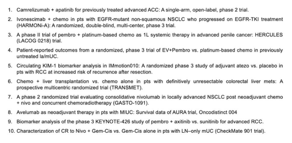 #2 T-6 #ASCO24! Have been watching out for all the #curated lists on #lcsm #bcsm #mmsm #melsm #blcsm #kcsm and #community oncology! Ft. @ADesaiMD @PTarantinoMD @DipeshUpretyMD @mtmdphd @TarekHaykal1 @DrChoueiri