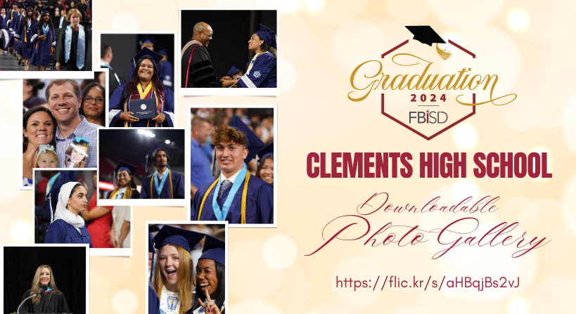 FortBendISD's tweet photo. A picture is worth a thousand words.  View, download and share the @FortBendISD Clements High School graduation photo gallery at https://t.co/75CLM1oM3c #FBISDGraduation https://t.co/89AgyEnrtN