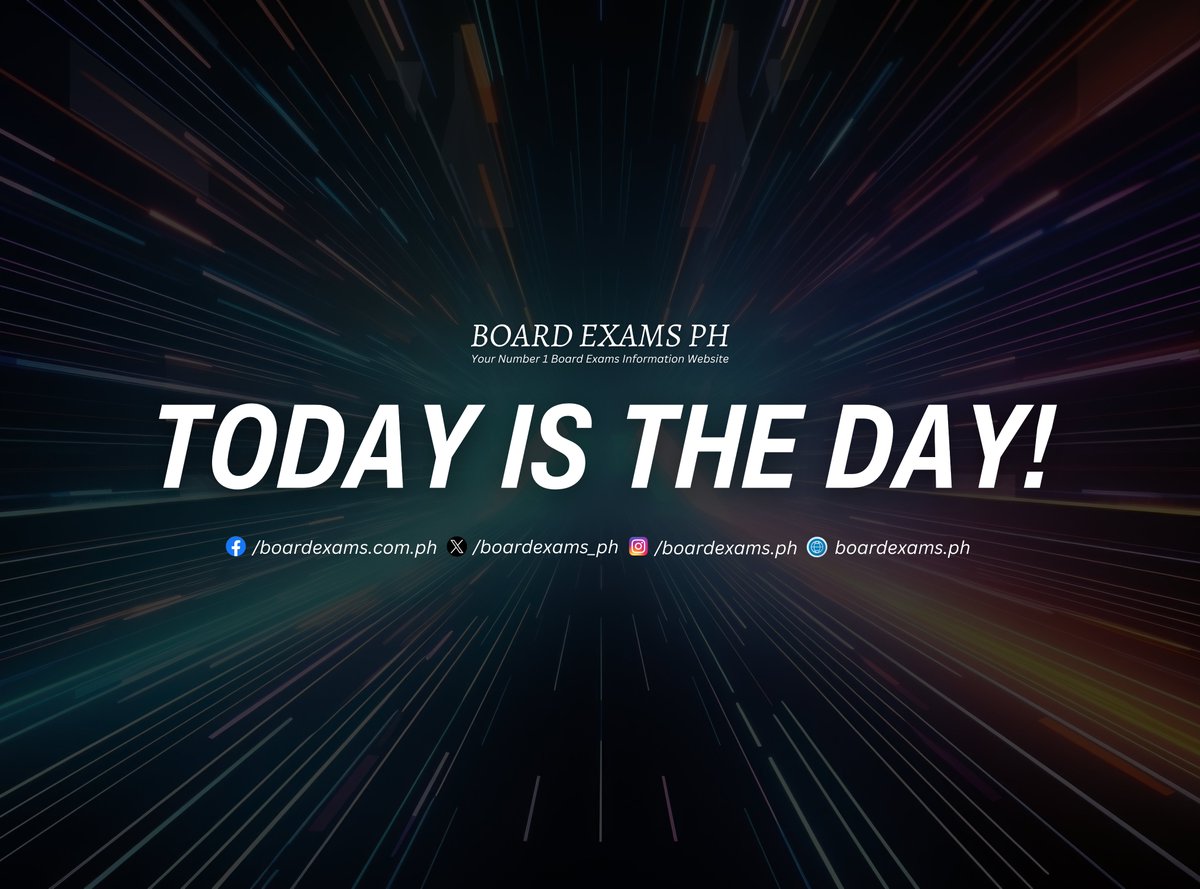 TODAY IS THE DAY! 🎉

The 3-day Certified Public Accountants Licensure Exam (CPALE) begins today! Good luck, Future CPAs! 🙏

Exam Schedule: May 26, 27 & 28, 2024
Release of Exam Results: June 4, 2024