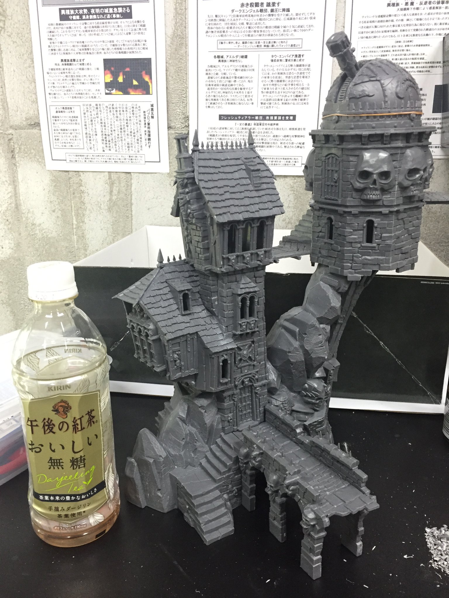 ウォーハンマー Warhammer AOS 風見髑髏の館 ウォーハンマー Warscryer Citadel 風見髑髏の館 塗装済み完成品