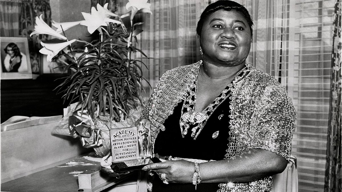 Although Hattie McDaniel was usually typecast as a comic servant, she actually started out as a singer in a family vaudeville act, and she amply displays those talents bringing down the house in the “Ice-Cold Katie' number in #ThankYourLuckyStars #TCMParty