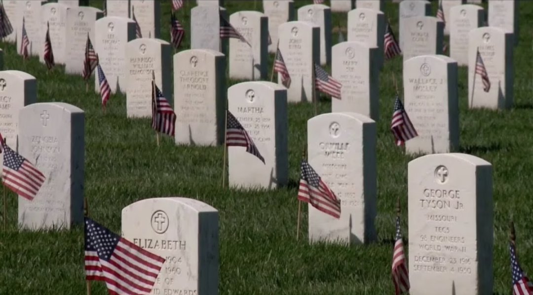 Memorial Day. Please pray for the fallen soldiers who have died for our country. My father is buried at Jefferson Barracks in St Louis MO. It's a somber weekend for many. 🙏