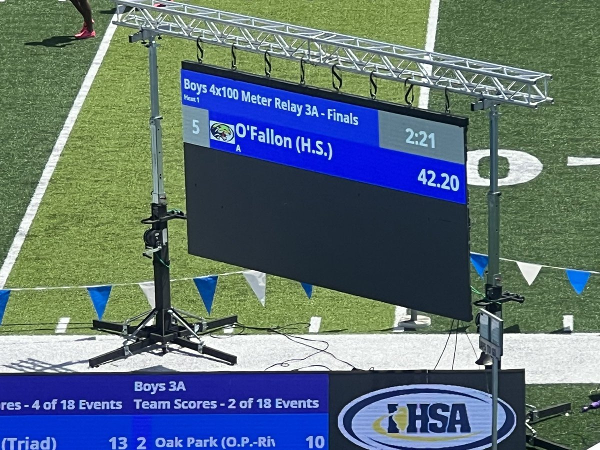 5th Place medal for our 4x100 relay team. The first time ever getting a medal in the 4x100 at the State Track Meet! 

Team - Senior Kylan Green, Junior Akeelan Dowell, Junior Marlon Beverly &amp; Junior Omar Mims!