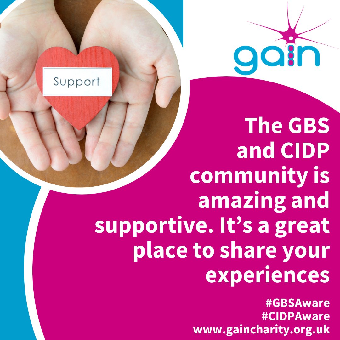 Our #GBS and #CIDP Community is amazing. If you have been impacted by GBS or CIDP then get on to one of our calls or join the Facebook Group. If you haven’t been impacted then talk to someone in the community who will tell you all about how to be #GBSAware or #CIDPAware