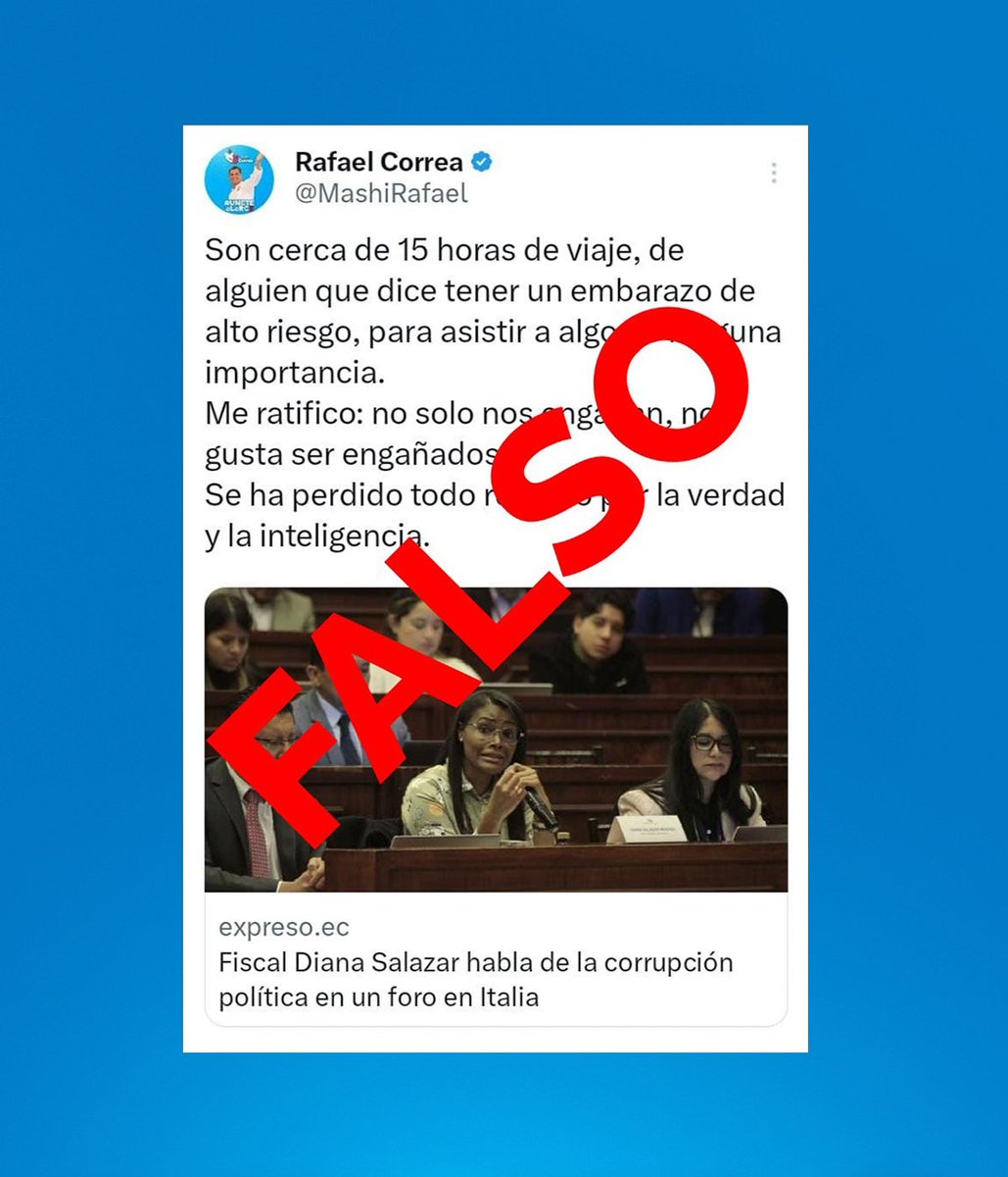 LiutSantiago21's tweet photo. El estúpido de Rafael Correa creyó que Diana Salazar asistió a un foro en Italia de manera presencial, cuando lo hizo de manera virtual. 
¡Es un animal! Y de esto también se agarró Luisa González para seguir y seguir con el tema del embarazo de la Fiscal. https://t.co/x9LaBrDRvl