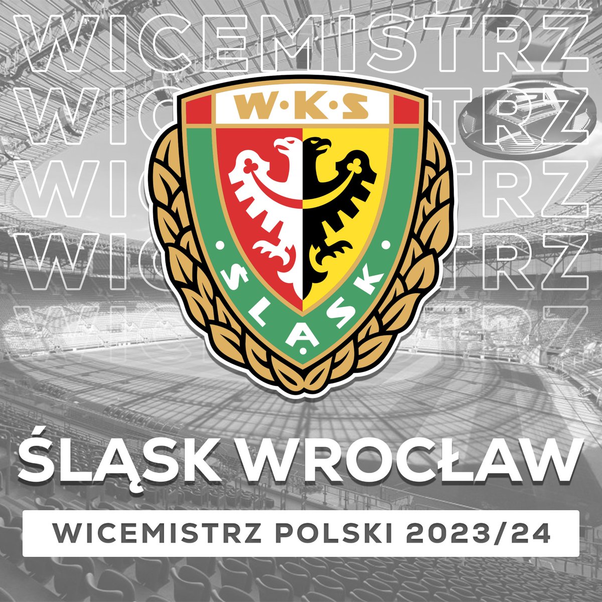 DolZPN's tweet photo. @SlaskWroclawPl wicemistrzem Polski 🥈 https://t.co/sVLnxrSBvk
