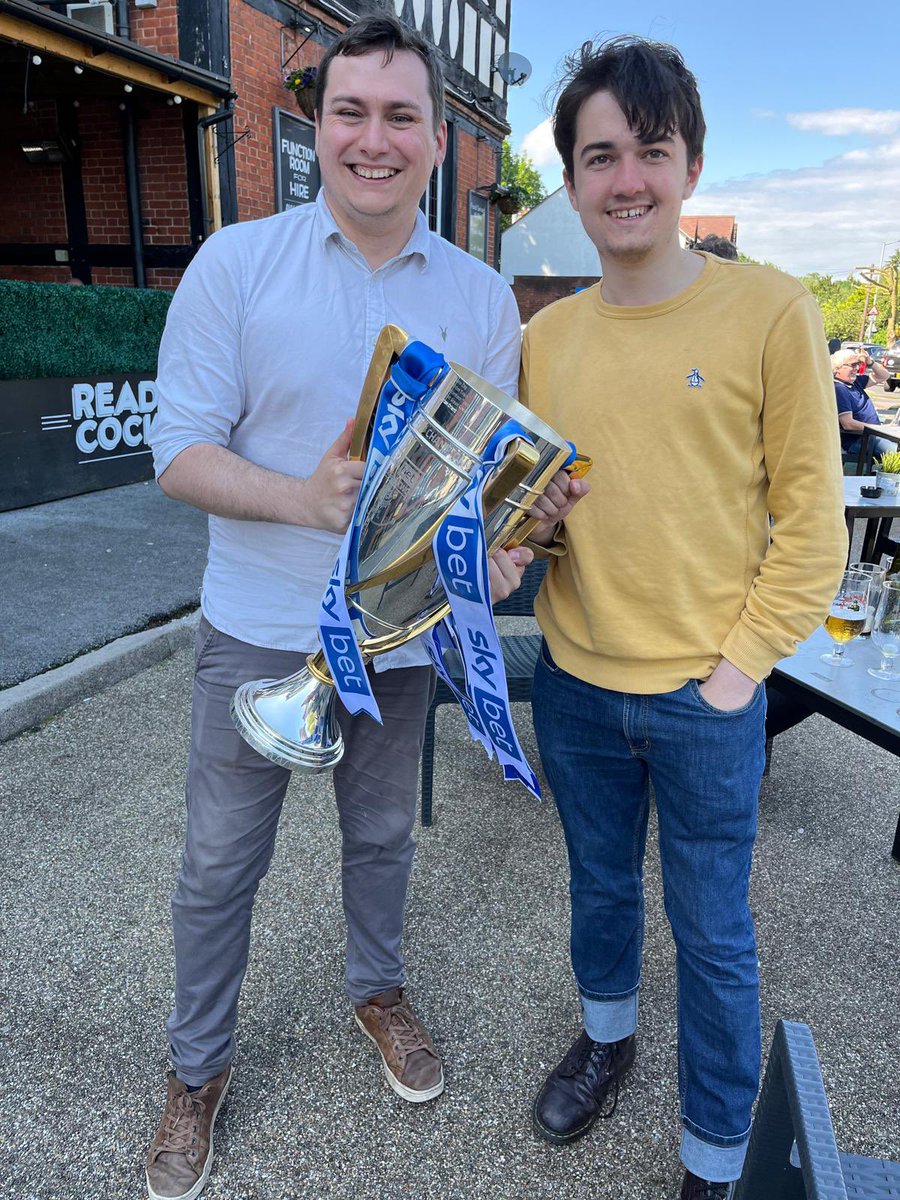 Not everyday you get your hands on the League Two trophy.

Cheadle really is lovely this time of year!