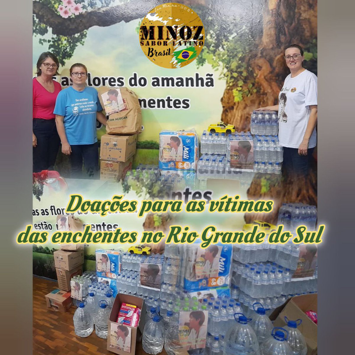 O 🇧🇷Minoz Sabor Latino Brasil🇧🇷, participou de doações de uma das grandes tragédias climáticas no Rio Grande do Sul, levando acolhimento, amor e esperança com um lindo gesto de solidariedade 
Parabéns!!👏🏼👏🏼👏🏼
@ActorLeeMinHo 

#2ºaniversariominozsaborlatinobrasil