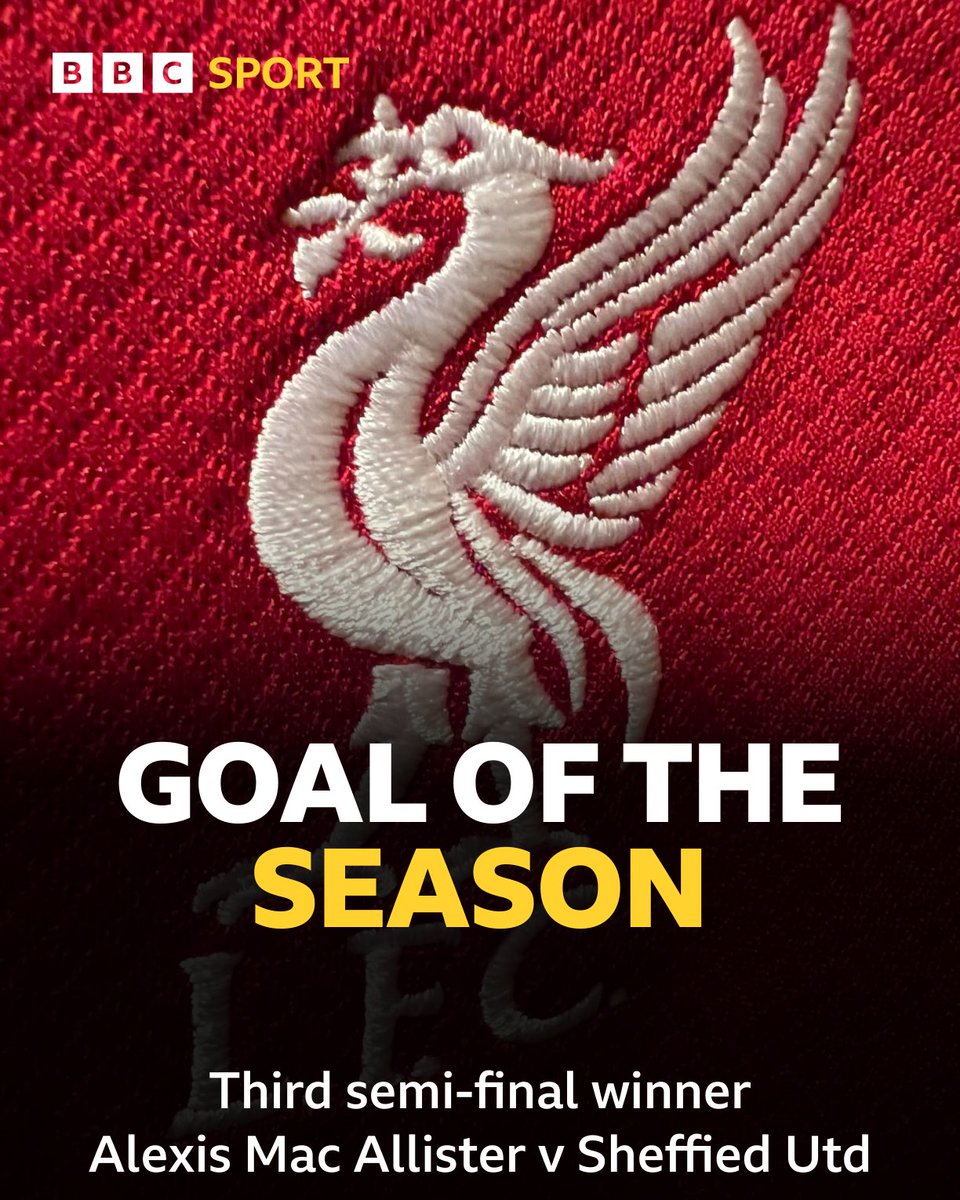 🏆 We have a winner! 🚀 @alemacallister’s arrowed strike, in Liverpool's 3-1 win against #SUFC at Anfield in April, is the third and final goal into the final of the @bbcmerseysport Goal of the Season for #LFC #⃣ #LIVSHU #PL #TotalSport