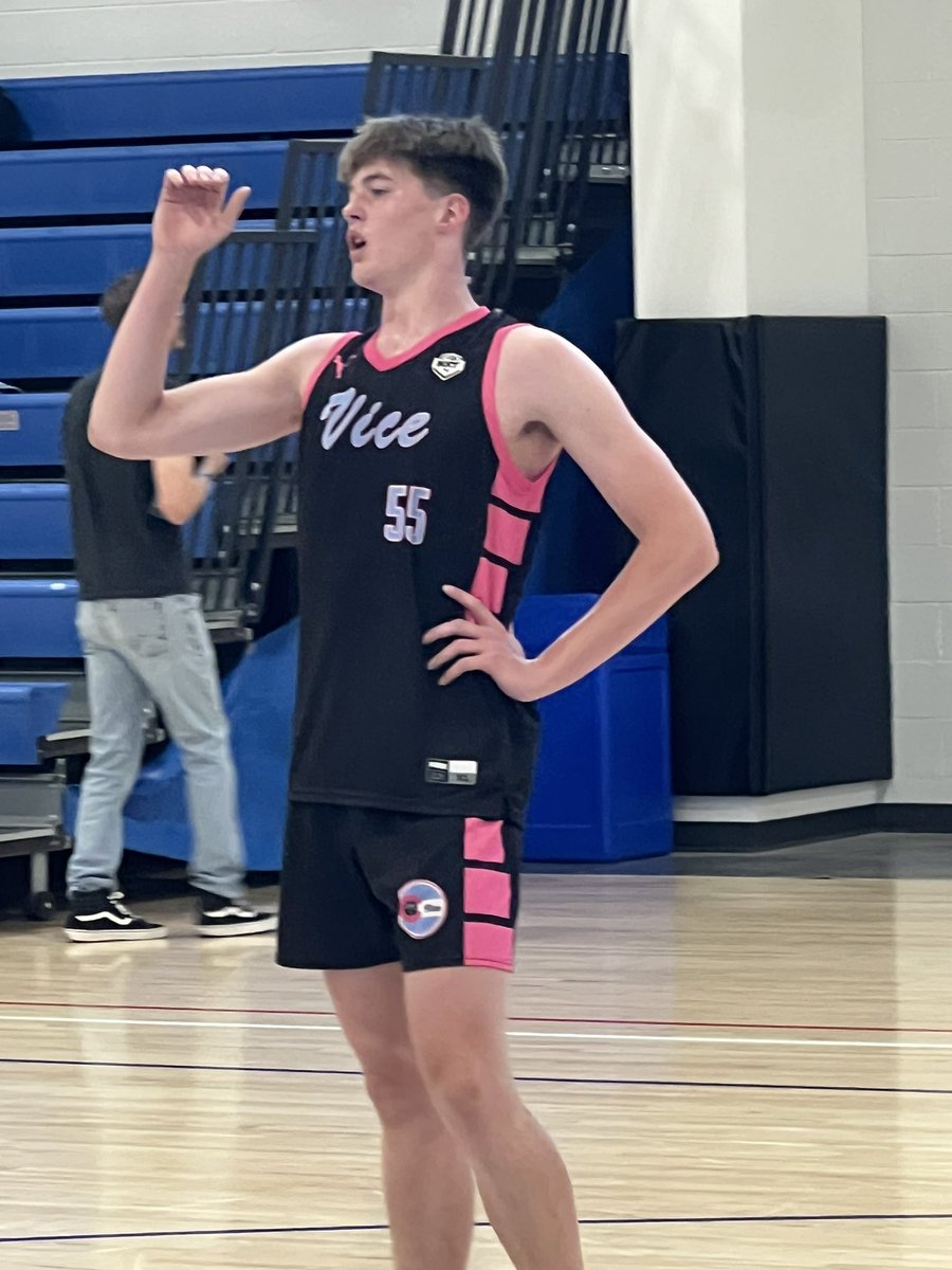 2026 6’9 F Lukas McCanna CO Vice 17u - High level shot blocker with wide frame, walls up without fouling - Impressive footwork, highly effective dropstep to create space in low post - Spaces the floor, attacks closeouts well @LukasMcCanna55 @COViceBball @NxtProHoops
