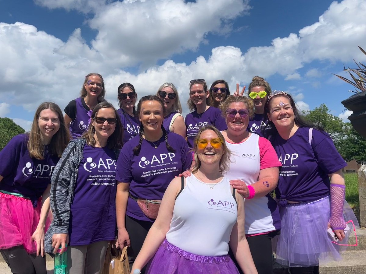 Just the loveliest group of women & such an important cause!! @ActionOnPP North West. Thanks for including me today 💜 Still time to donate & benefit from @BigGive match funding ⬇️