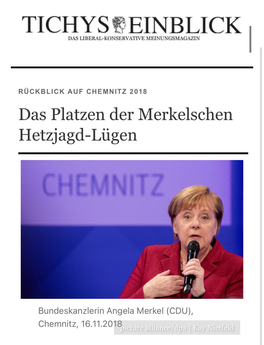 Nach 7 Jahren stellt ein Gericht fest, es gab KEINE HETZJAGDEN in Chemnitz. Hat uns die ehemalige Bundeskanzlerin etwa belogen? tichyseinblick.de/meinungen/chem…