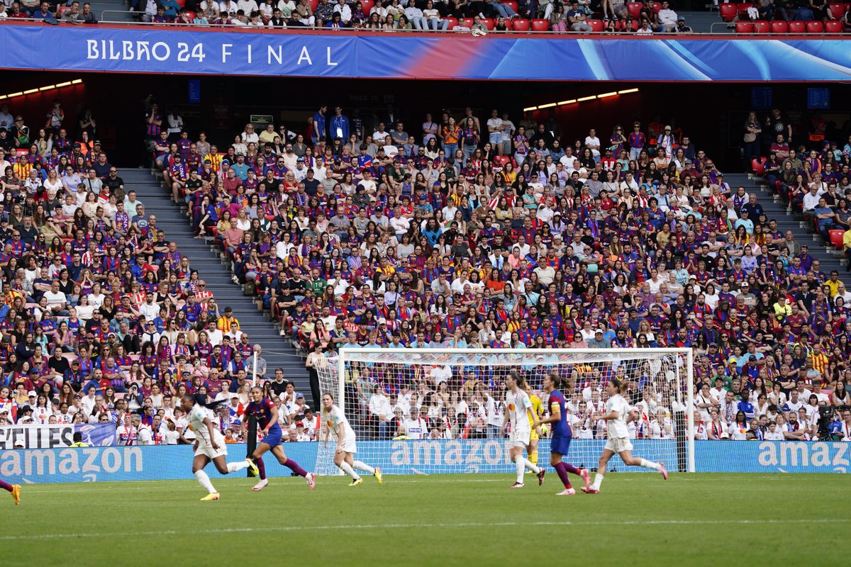 👥 50 827 personnes sont présentes à San Mamés pour la finale de Champions League féminine, une affluence record !